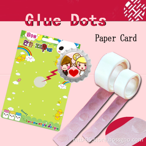 Removable Glue Dots for Paper Cards